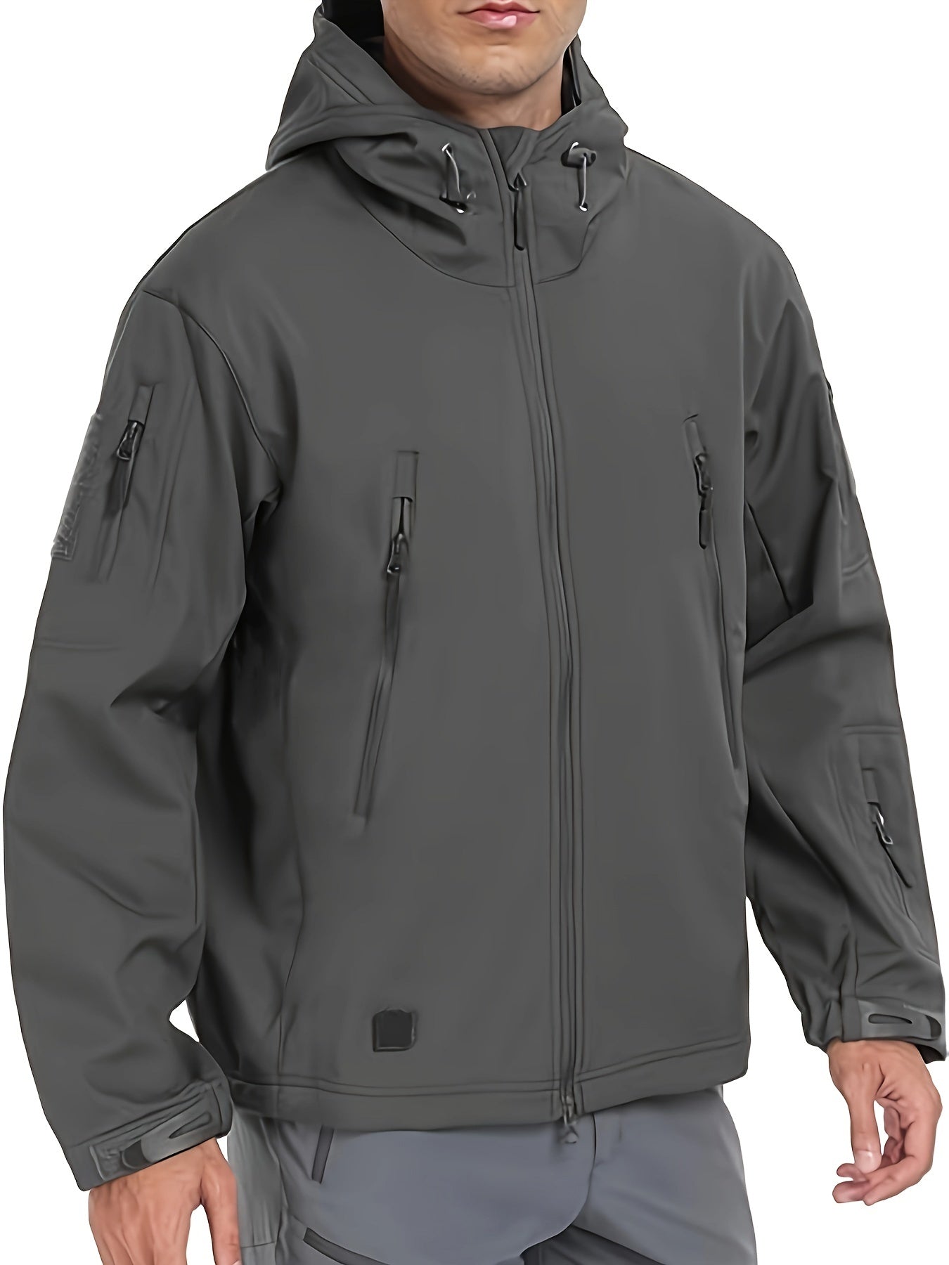 Taktischer Outdoor-Bergsteigermantel für Herren – Wind- und wasserdichte Wanderjacke 