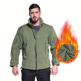 Taktische Sportjacke aus Winterfleece für Herren – Militärjacke im Kampfstil 