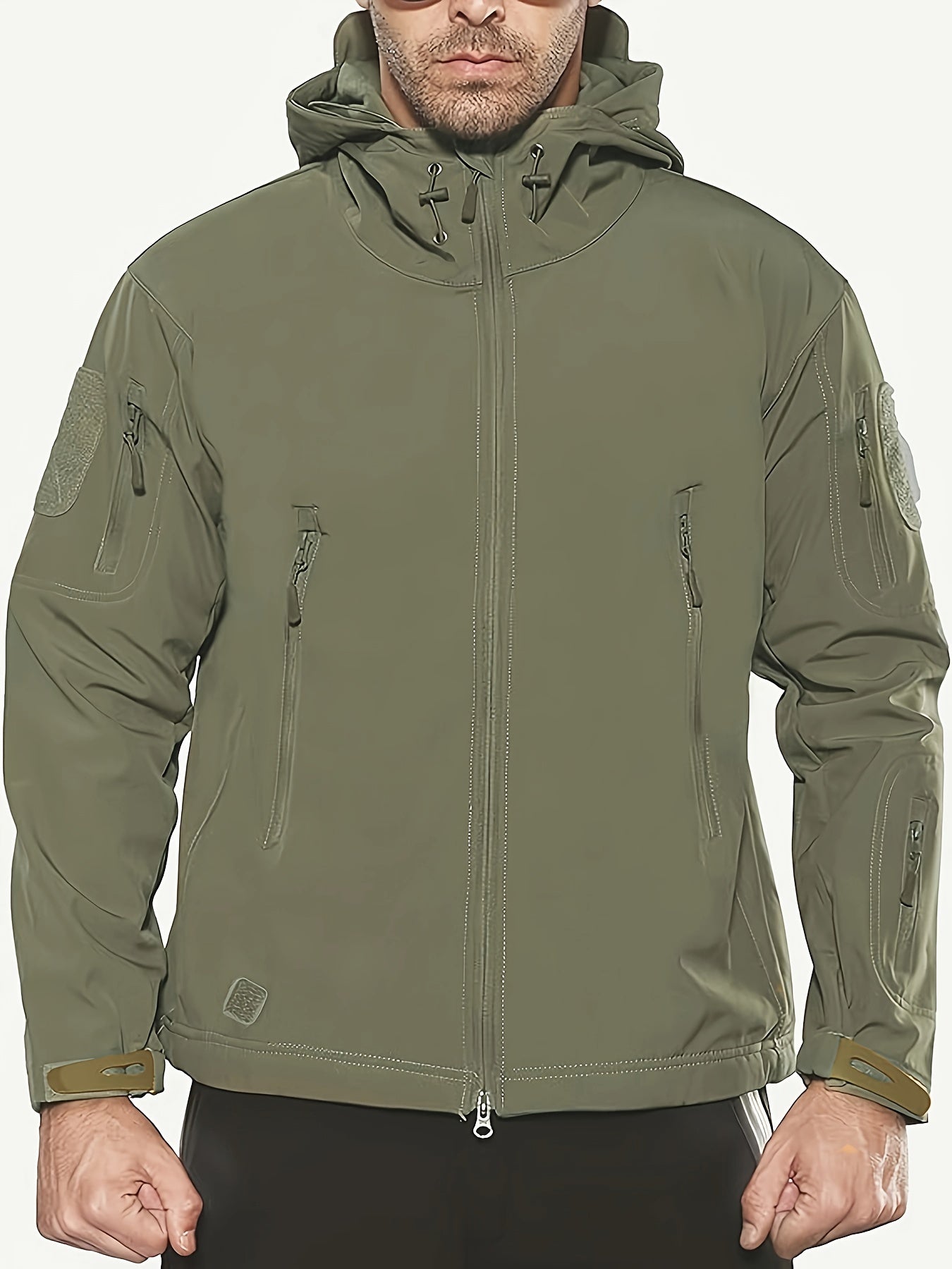 Taktischer Outdoor-Bergsteigermantel für Herren – Wind- und wasserdichte Wanderjacke 
